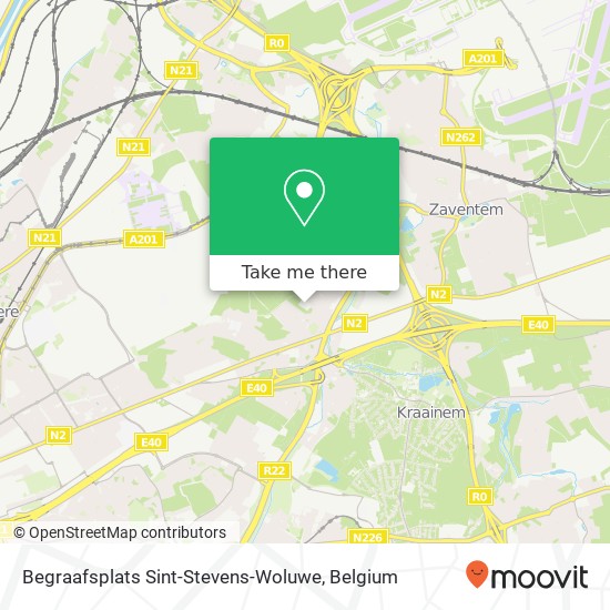 Begraafsplats Sint-Stevens-Woluwe map
