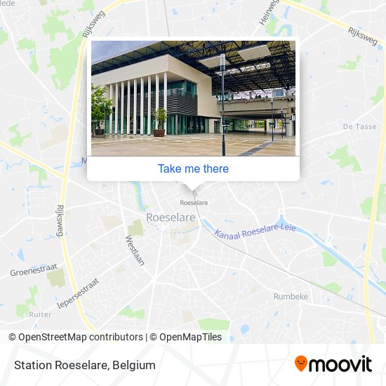 Station Roeselare map