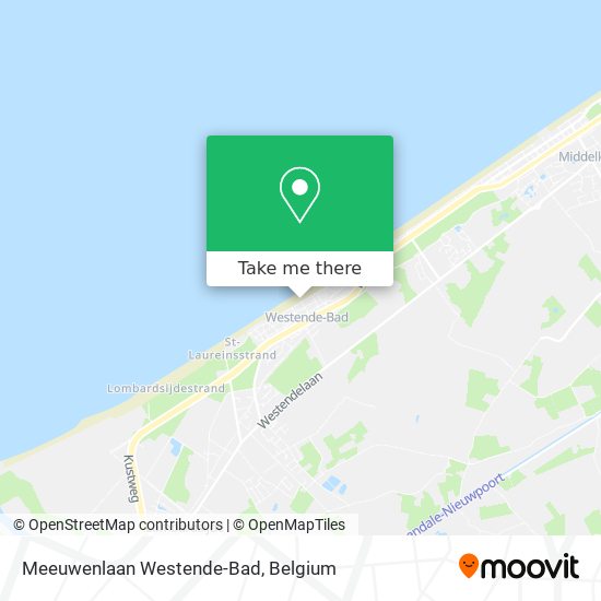 Meeuwenlaan Westende-Bad map