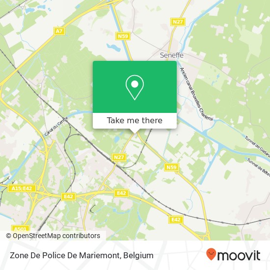 Zone De Police De Mariemont plan