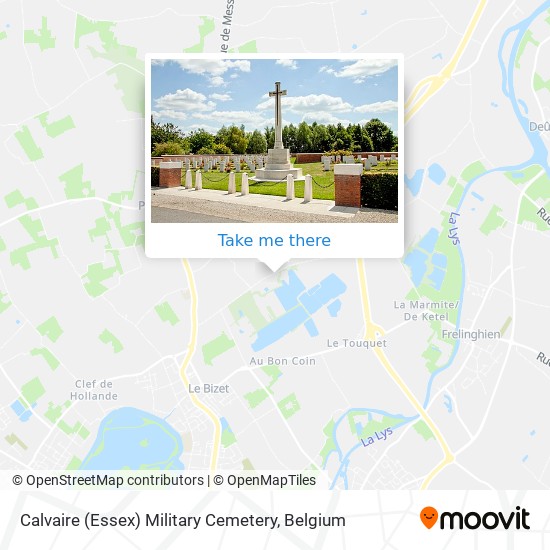 Calvaire (Essex) Military Cemetery map