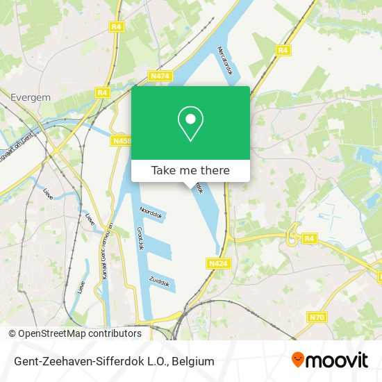 Gent-Zeehaven-Sifferdok L.O. map