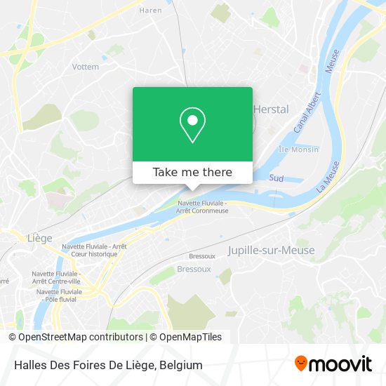 Halles Des Foires De Liège map