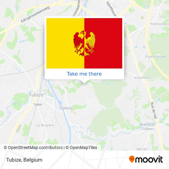 Tubize map