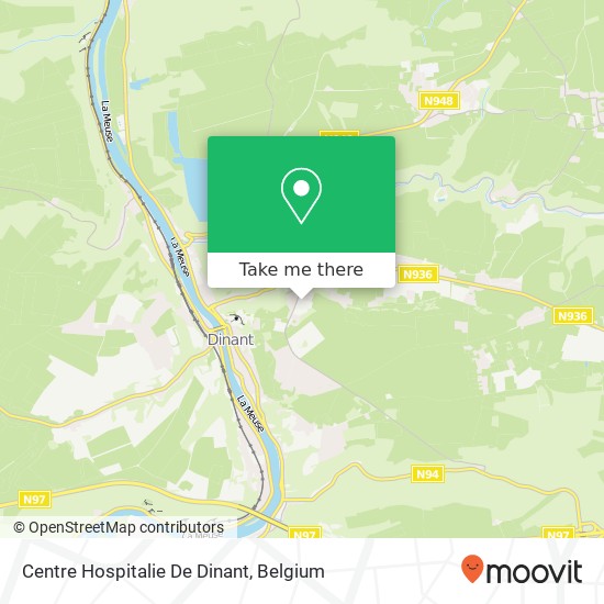 Centre Hospitalie De Dinant map