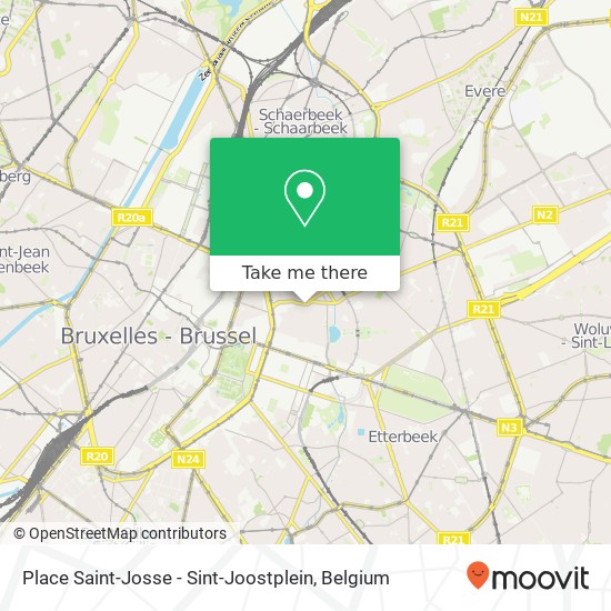 Place Saint-Josse - Sint-Joostplein map