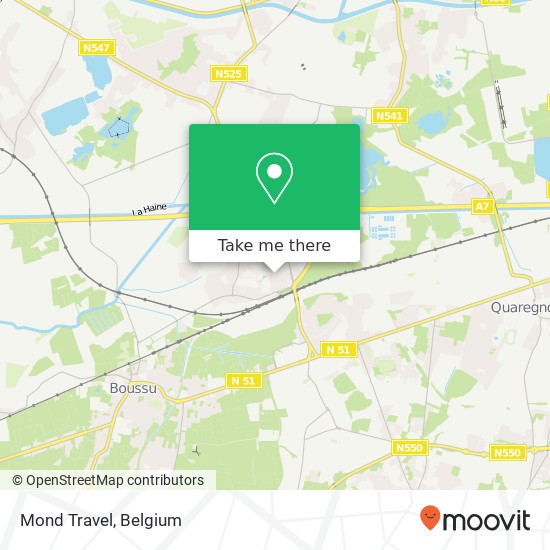 Mond Travel map