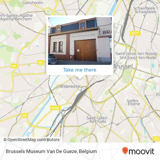 Brussels Museum Van De Gueze map