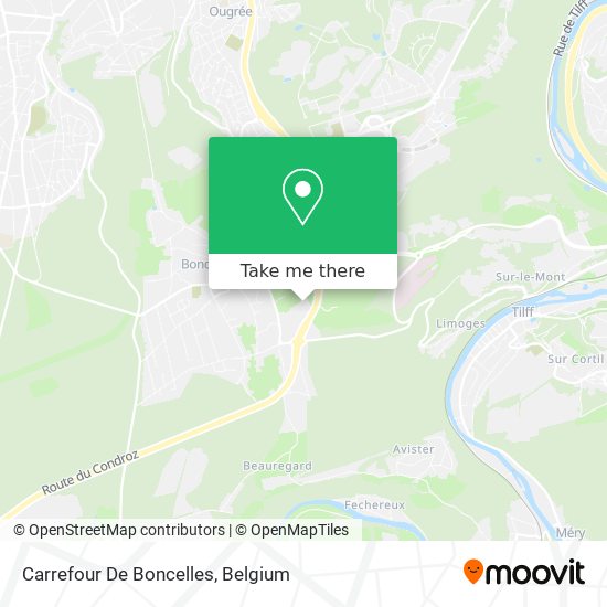 Carrefour De Boncelles map