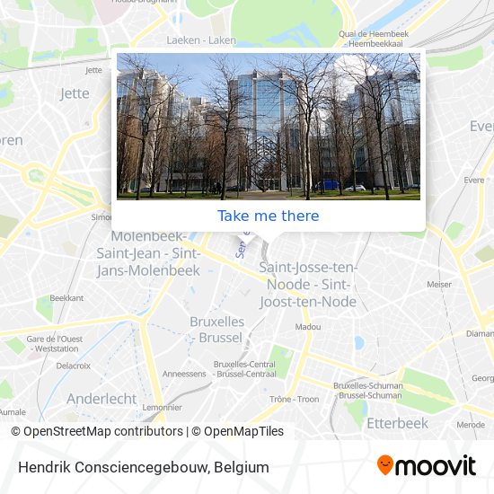 Hendrik Consciencegebouw map