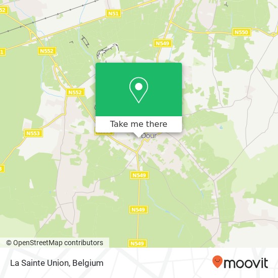 La Sainte Union map