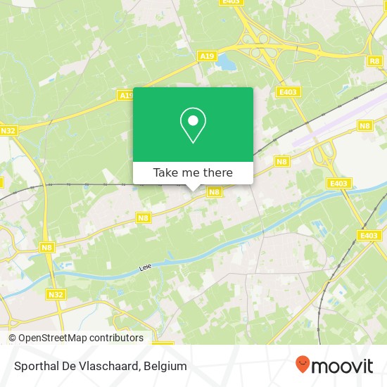 Sporthal De Vlaschaard map