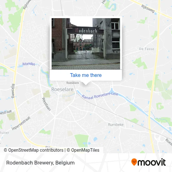 Rodenbach Brewery map