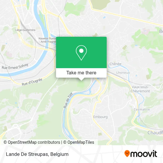 Lande De Streupas map