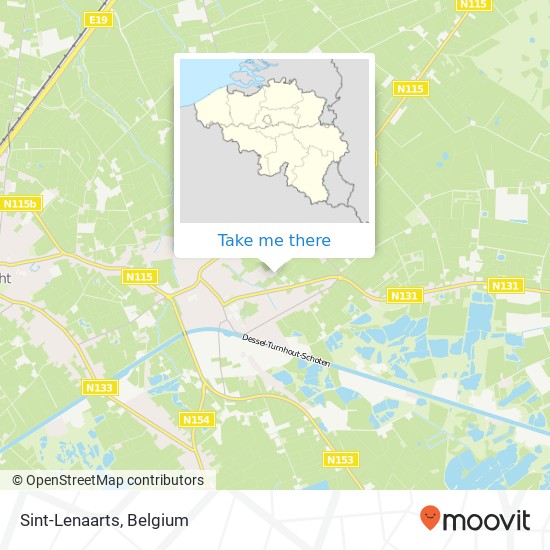 Sint-Lenaarts map