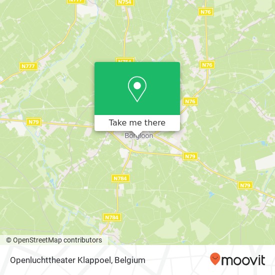 Openluchttheater Klappoel map