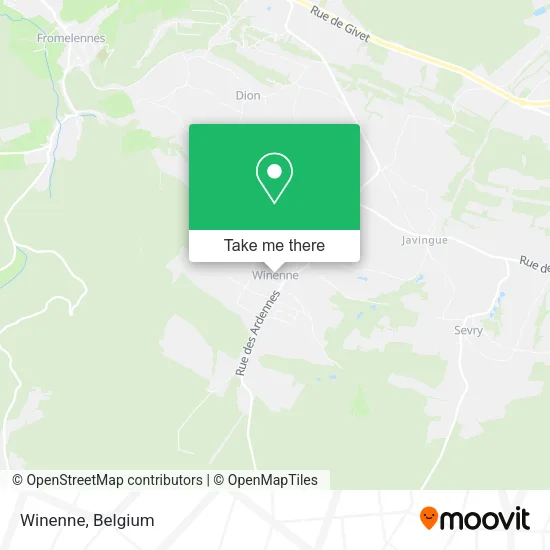 Winenne map