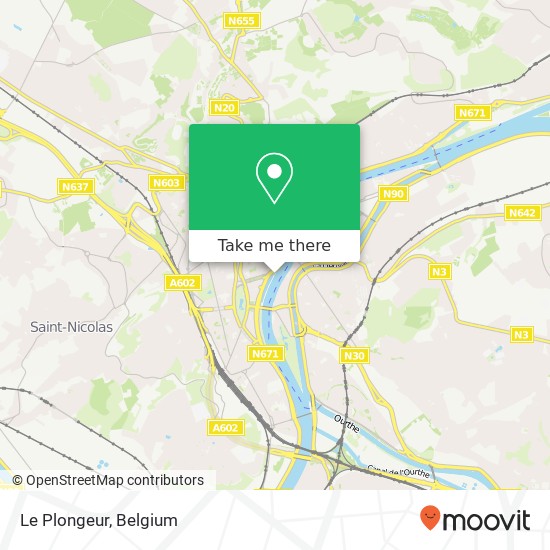 Le Plongeur map