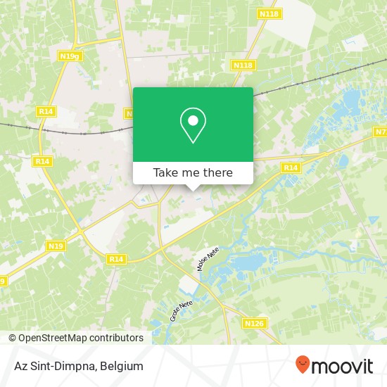 Az Sint-Dimpna map
