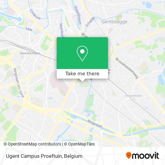 Ugent Campus Proeftuin map