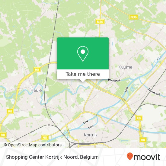 Shopping Center Kortrijk Noord map
