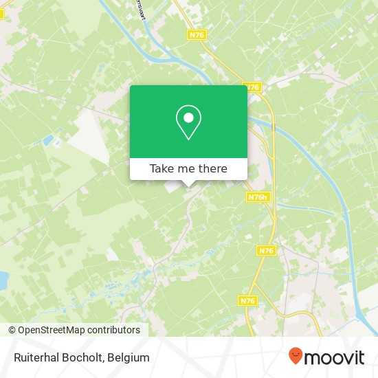 Ruiterhal Bocholt map