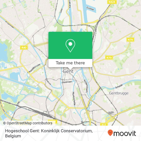 Hogeschool Gent: Koninklijk Conservatorium plan