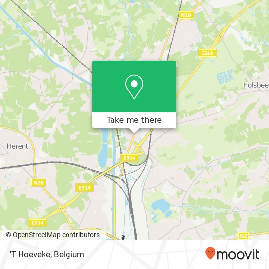 'T Hoeveke map