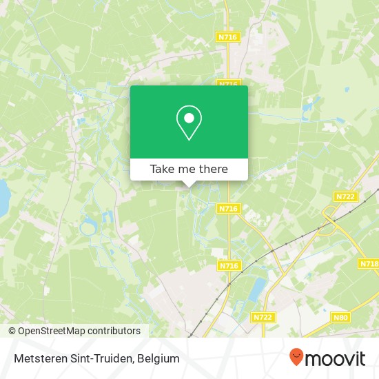 Metsteren Sint-Truiden map