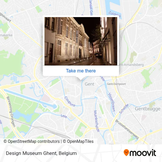 Design Museum Ghent map