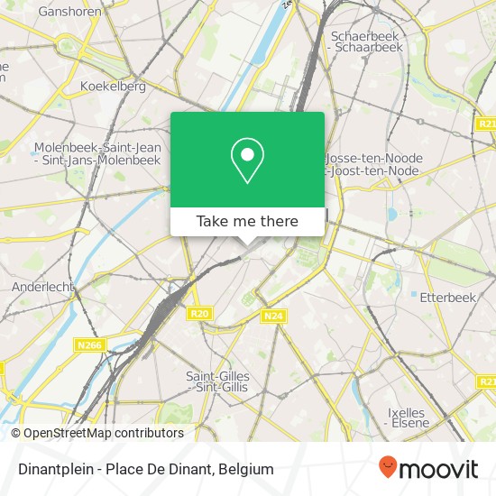 Dinantplein - Place De Dinant map
