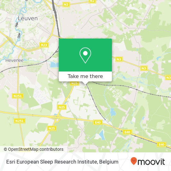 Esri European Sleep Research Institute map