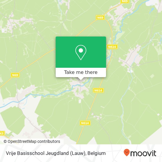 Vrije Basisschool Jeugdland (Lauw) map