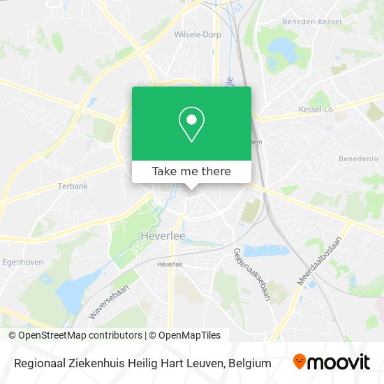 Regionaal Ziekenhuis Heilig Hart Leuven map