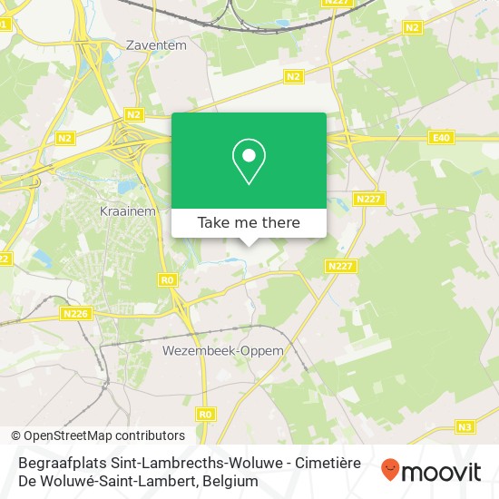 Begraafplats Sint-Lambrecths-Woluwe - Cimetière De Woluwé-Saint-Lambert map