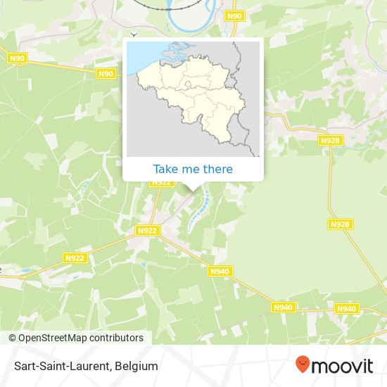 Sart-Saint-Laurent map