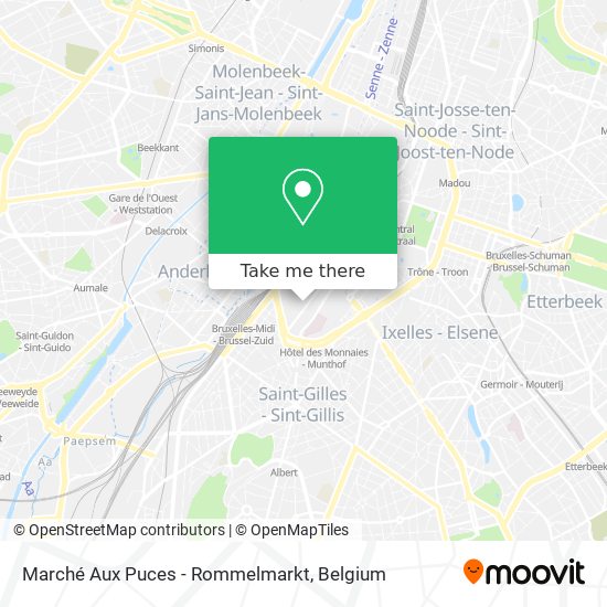 Marché Aux Puces - Rommelmarkt plan