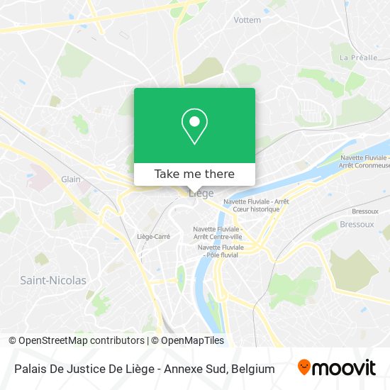 Palais De Justice De Liège - Annexe Sud map