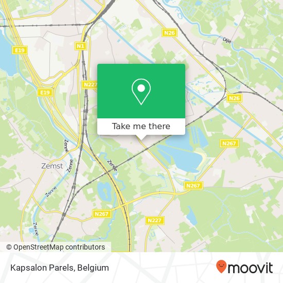 Kapsalon Parels map