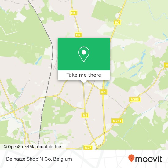 Delhaize Shop'N Go map