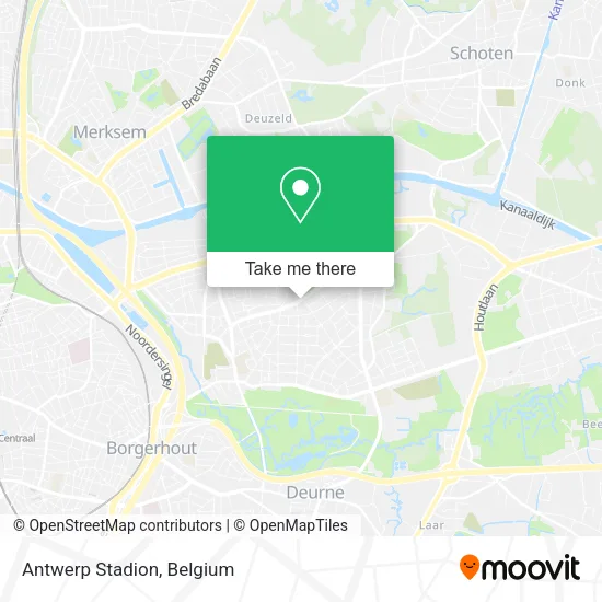 Antwerp Stadion map