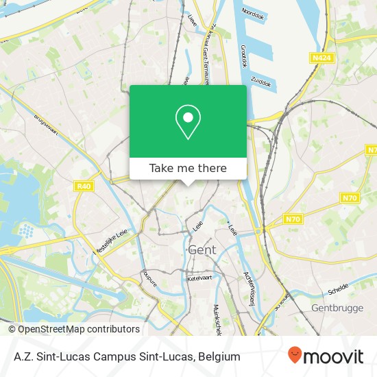 A.Z. Sint-Lucas Campus Sint-Lucas map