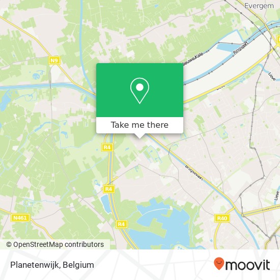 Planetenwijk map