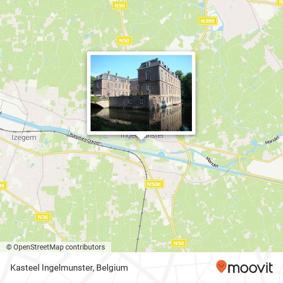 Kasteel Ingelmunster map