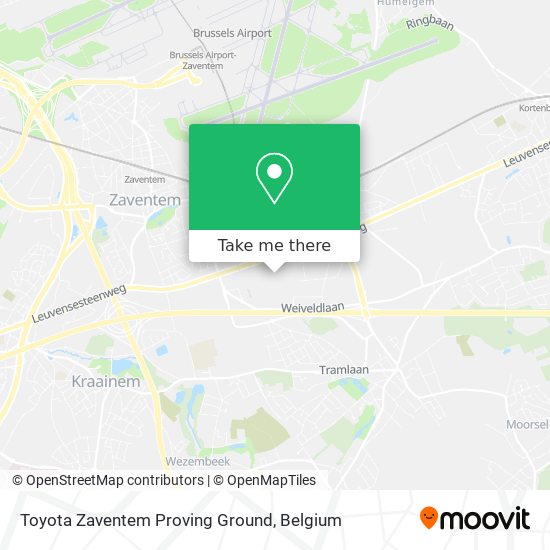 Toyota Zaventem Proving Ground map