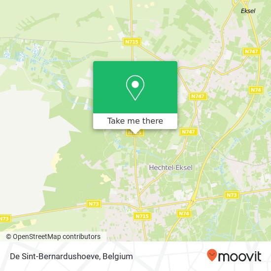 De Sint-Bernardushoeve map