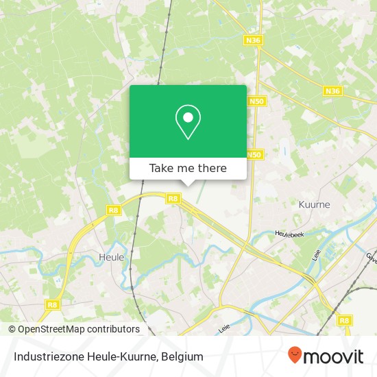 Industriezone Heule-Kuurne plan