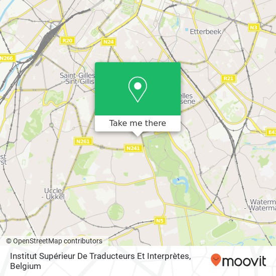 Institut Supérieur De Traducteurs Et Interprètes map