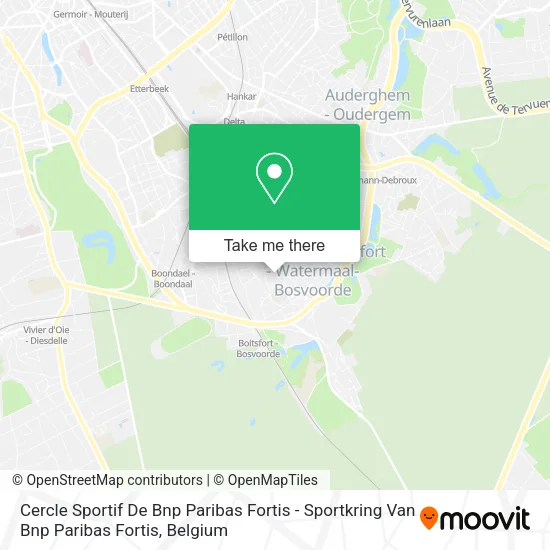 Cercle Sportif De Bnp Paribas Fortis - Sportkring Van Bnp Paribas Fortis map