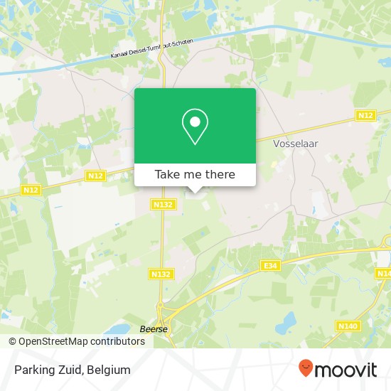 Parking Zuid map